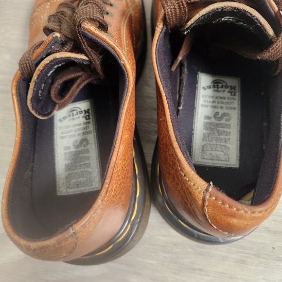 Vintage‎ Dr Martens Brown Leather Shoes Size 6 Y2K Wingtip Brogue Oxford Chunky main image 7